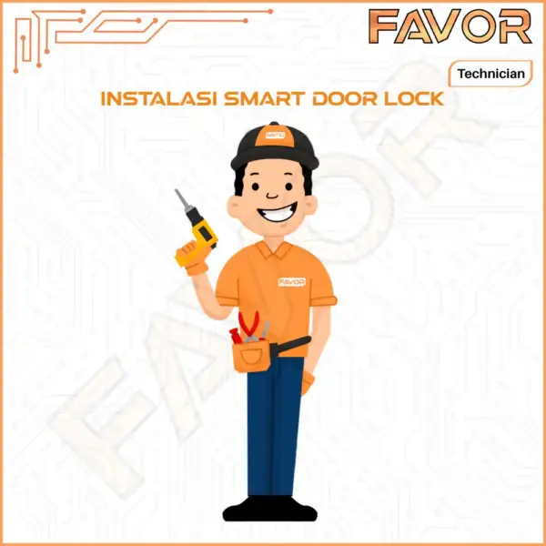 Jasa Pasang Smart Door Lock Favor 01