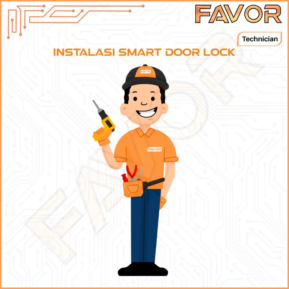 Jasa Pasang Smart Door Lock Favor 01