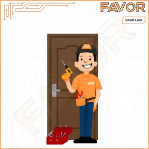 Jasa Pasang Smart Door Lock Favor 02