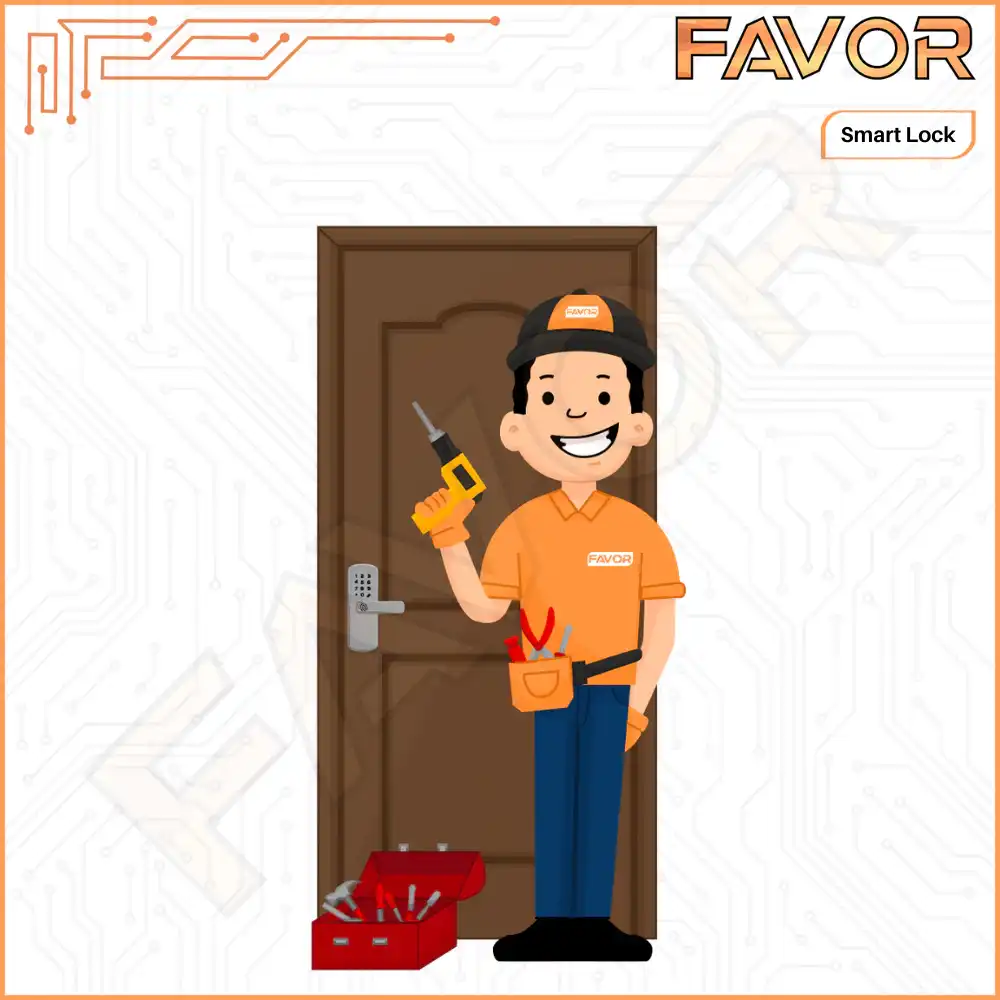 Jasa Pasang Smart Door Lock Favor 02