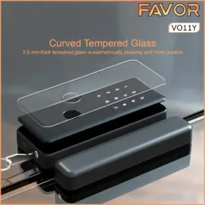Smart Door Lock Favor VO11Y Pintu Kaca 05