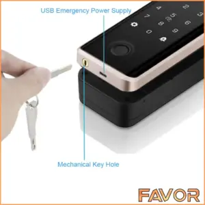 Smart Door Lock Pintu Kaca - Favor VO18T - 05