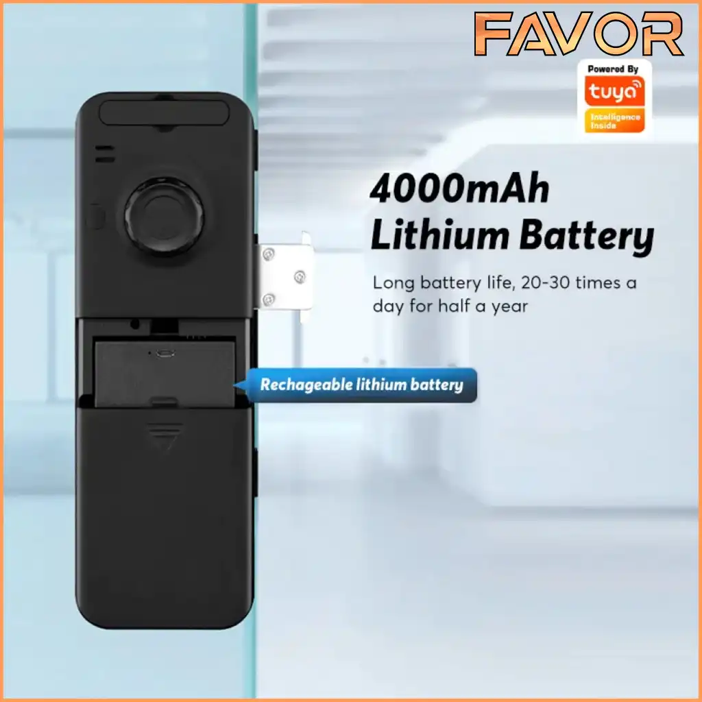 Smart Door Lock Pintu Kaca - Favor VO28 - 05