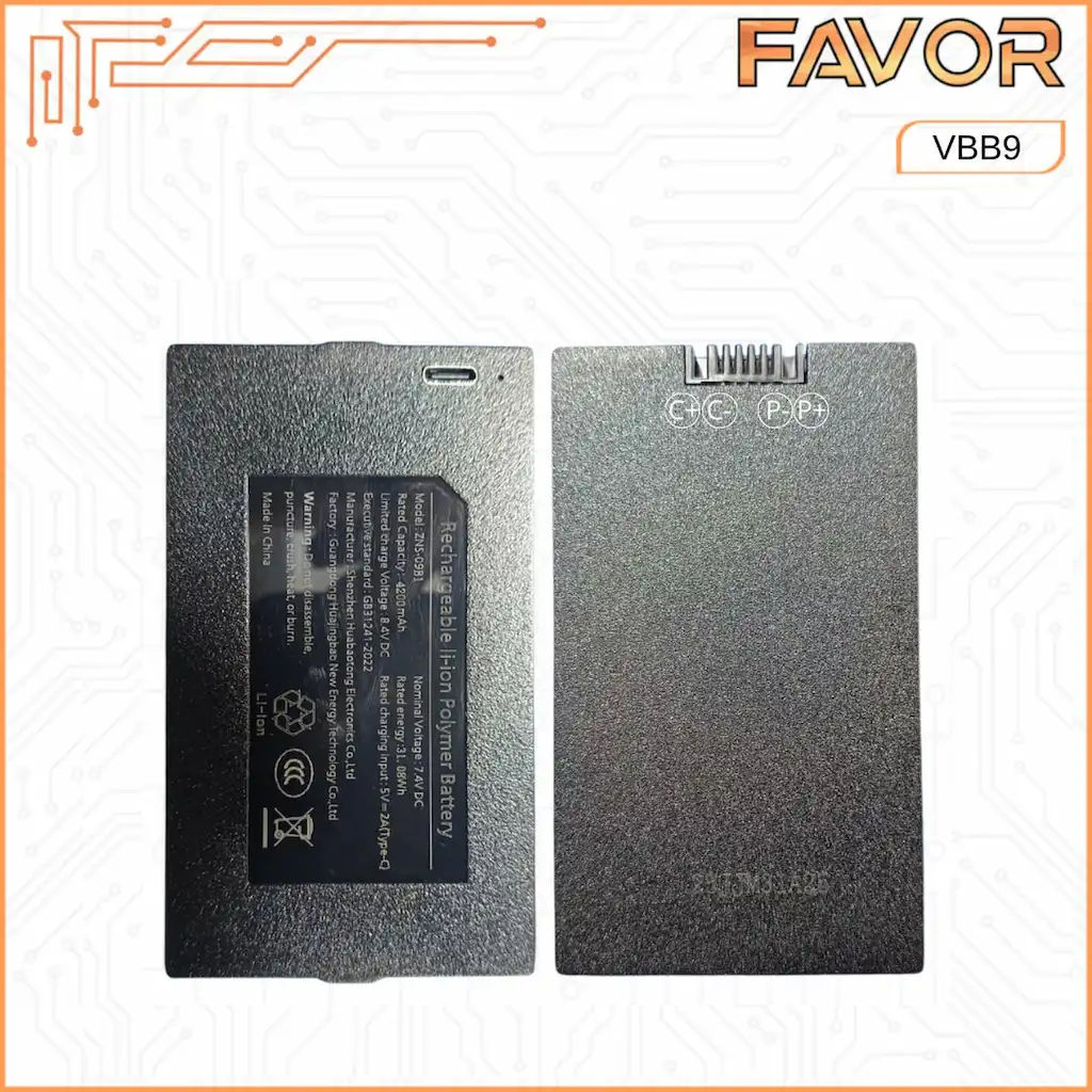 Baterai Smart Door Lock - Favor VBB9 - Lithium Ion Rechargable 01