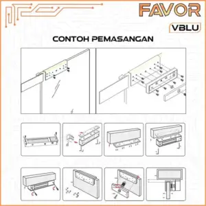 Bracket U Emlock 280 kg - Favor VBLU 06