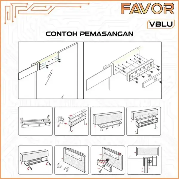 Bracket U Emlock 280 kg - Favor VBLU 06