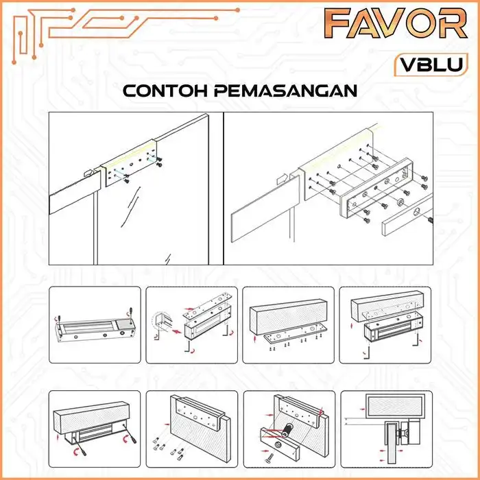 Bracket U Emlock 280 kg - Favor VBLU 06