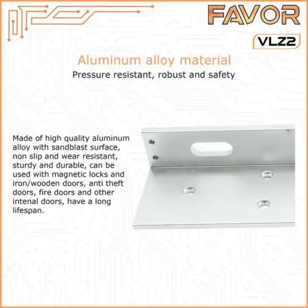 Bracket ZL Magnetic Lock 180 kg - Favor VLZ2 04