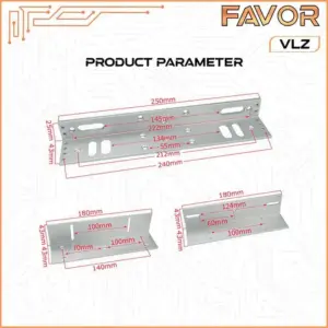 Bracket ZL Magnetic Lock 280 kg - Favor VLZ 02