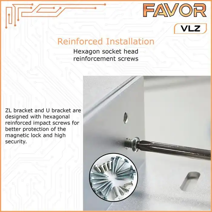 Bracket ZL Magnetic Lock 280 kg - Favor VLZ 05