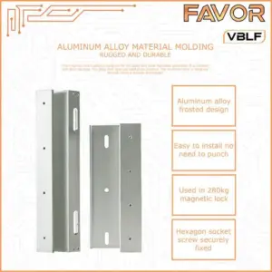 Bracket ZU Frameless Magnetic Lock 280 kg - Favor VBLF 03
