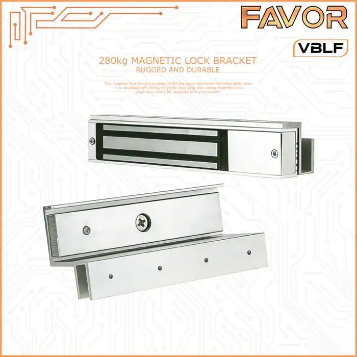 Bracket ZU Frameless Magnetic Lock 280 kg - Favor VBLF 04
