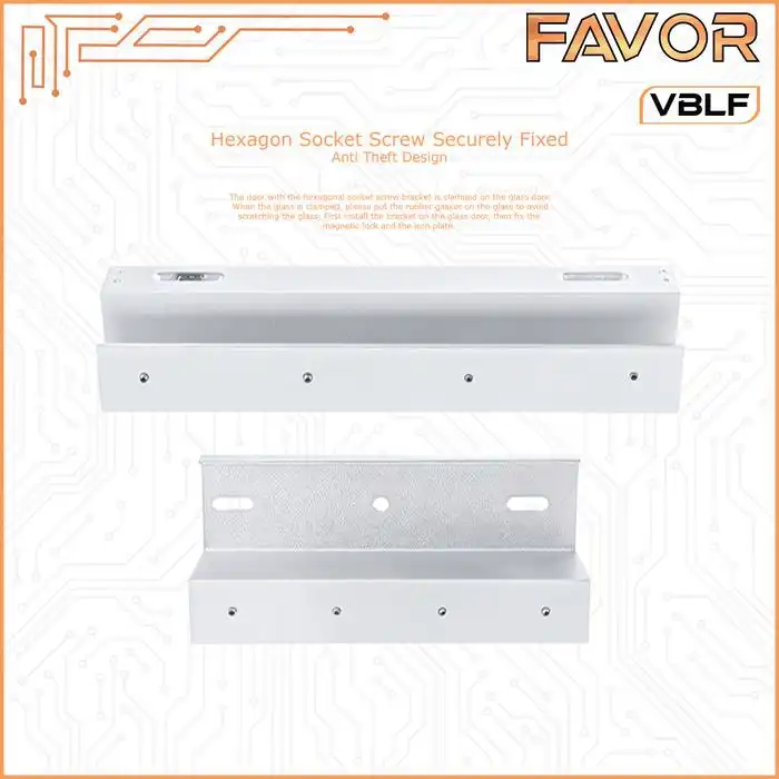 Bracket ZU Frameless Magnetic Lock 280 kg - Favor VBLF 06