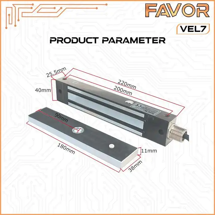 Emlock 280 kg Waterproof IP66 - Favor VEL7 02