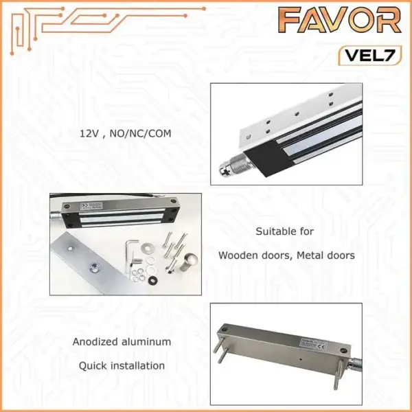 Emlock 280 kg Waterproof IP66 - Favor VEL7 04