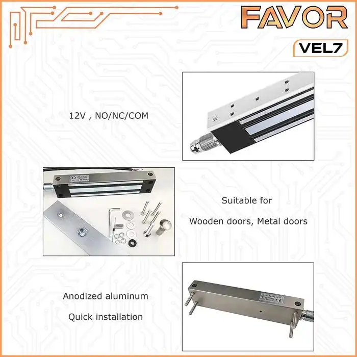 Emlock 280 kg Waterproof IP66 - Favor VEL7 04