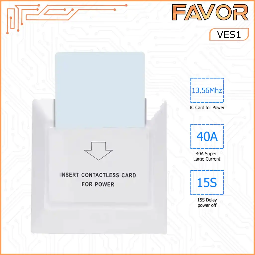 Hotel Energy Saver Switch - Favor VES2 06