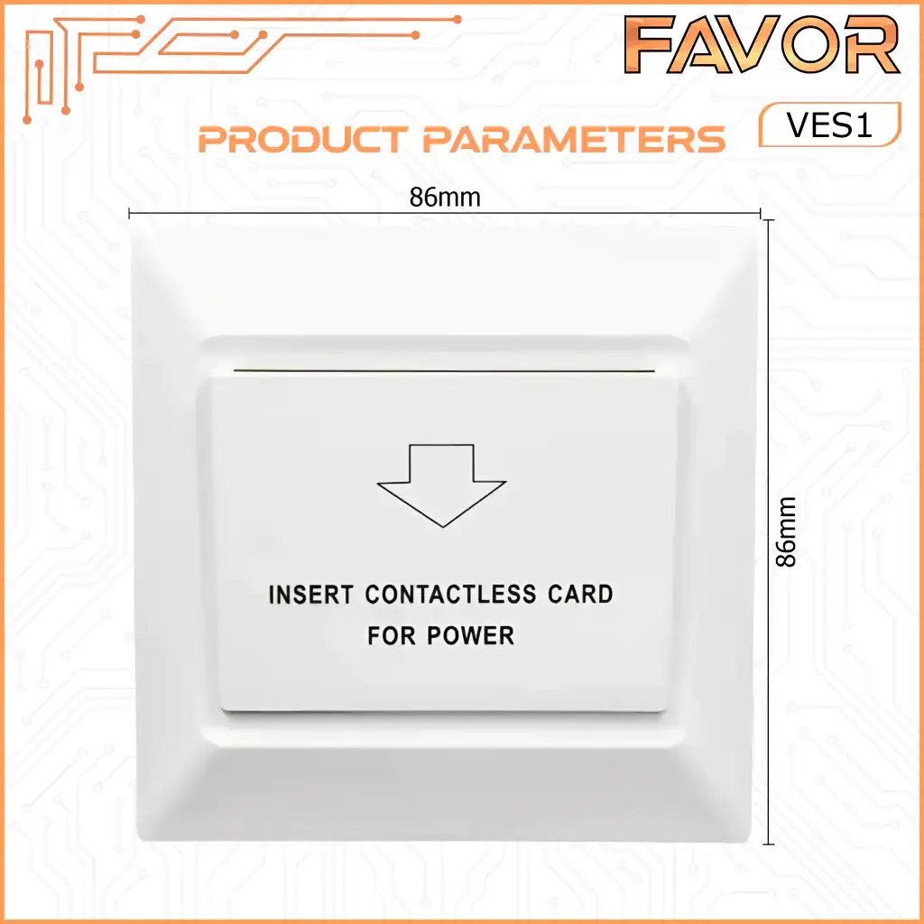 Hotel Energy Saver Switch - Favor VES2 07