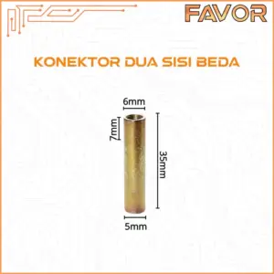 Konektor Penghubung Mur Smart Door Lock Favor - Dua Sisi Beda