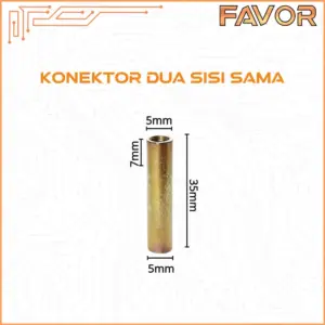 Konektor Penghubung Mur Smart Door Lock Favor - Dua Sisi Sama