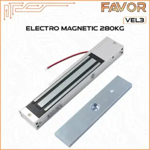 Magnetic Lock 280 kg - Favor VEL3 - Emlock 01