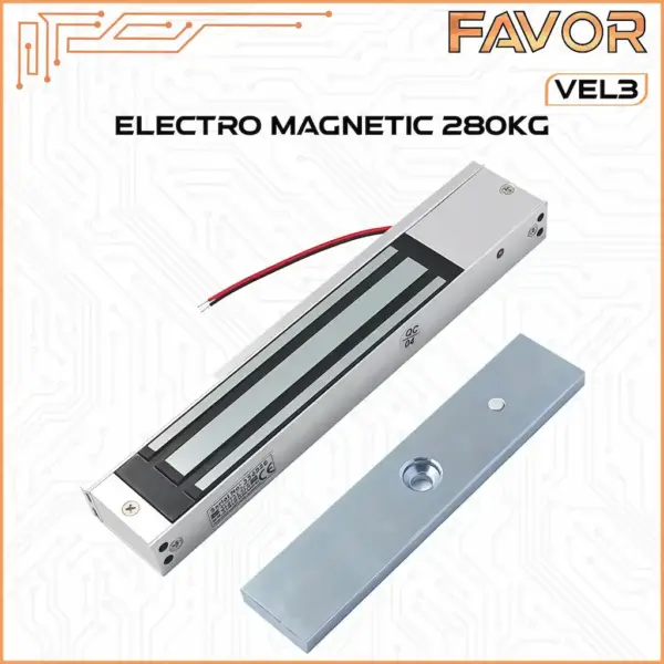 Magnetic Lock 280 kg - Favor VEL3 - Emlock 01