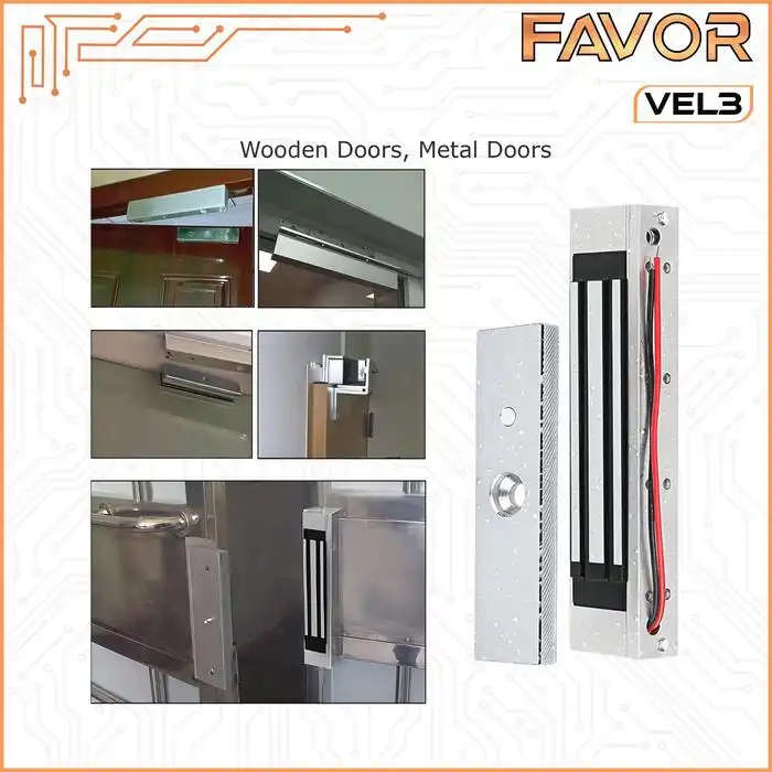 Magnetic Lock 280 kg - Favor VEL3 - Emlock 03