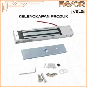 Magnetic Lock 280 kg - Favor VEL3 - Emlock 06