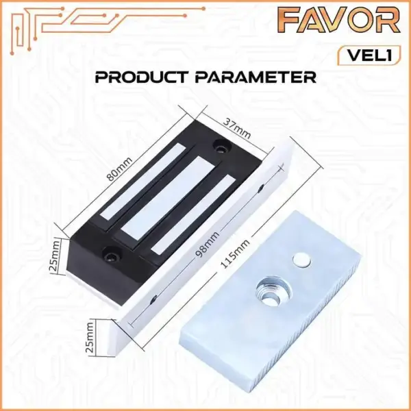 Magnetic Lock 60 kg - Favor VEL1 02