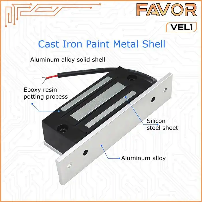 Magnetic Lock 60 kg - Favor VEL1 03