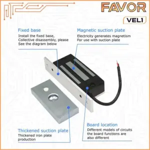 Magnetic Lock 60 kg - Favor VEL1 05
