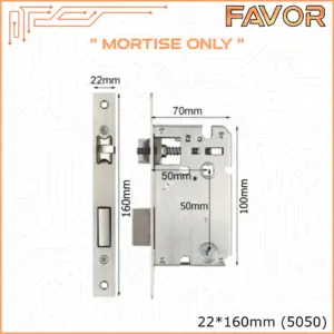 Mortise Smart Door Lock Favor - 22x160mm 5050