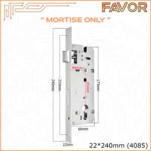 Mortise Smart Door Lock Favor - Swing - Sliding - Deadbolt - Single latch - Image 9