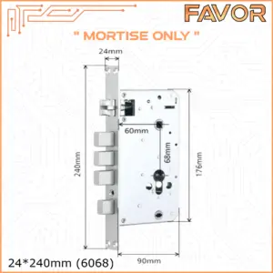 Mortise Smart Door Lock Favor - 6068