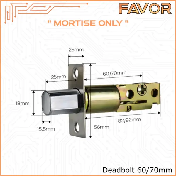 Mortise Smart Door Lock Favor - Swing - Sliding - Deadbolt - Single latch