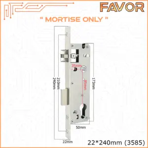 Mortise Smart Door Lock Favor - Swing - Sliding - Deadbolt - Single latch - Image 8