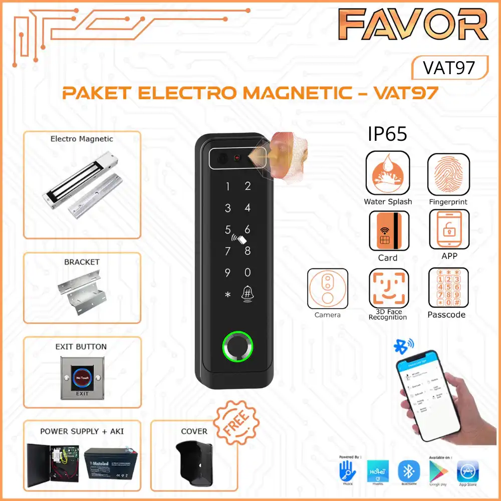 Paket Access Door Smart - Favor V97 - Face Recognition