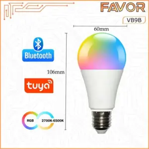 Smart Bulb Lamp 10 Watt RGB + WW - Bluetooth - Favor 04