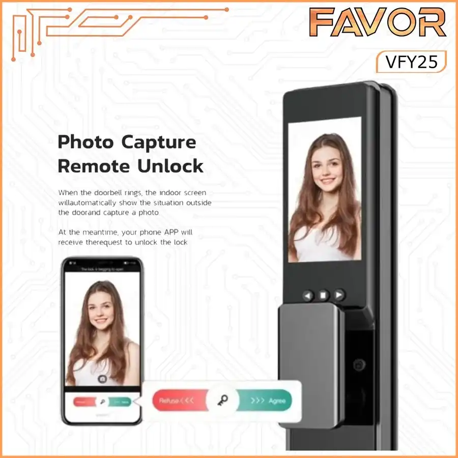 Smart Door Lock Favor FH25 - 3D Face Recognition 05