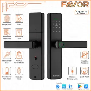 Smart Door Lock - Favor VA21T - Kunci Fingerprint 01