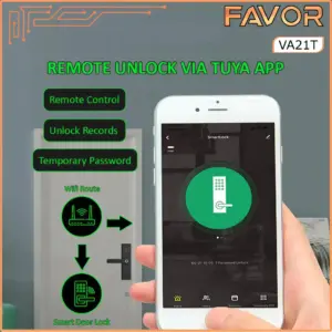 Smart Door Lock - Favor VA21T - Kunci Fingerprint 03