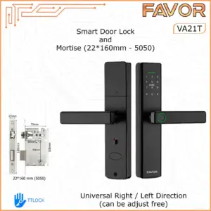 Smart Door Lock - Favor VA21T - Kunci Fingerprint -160mm 5050