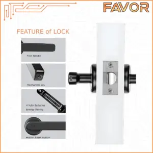 Smart Door Lock Favor VCT03 - Gagang Pintu Elektrik 04