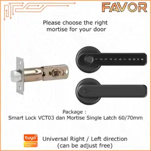 Smart Door Lock Favor VCT03 - Gagang Pintu Elektrik 07