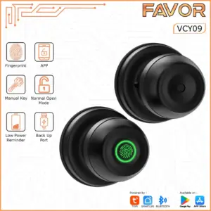 Smart Door Lock Favor VCY09 - Handle Knob 01