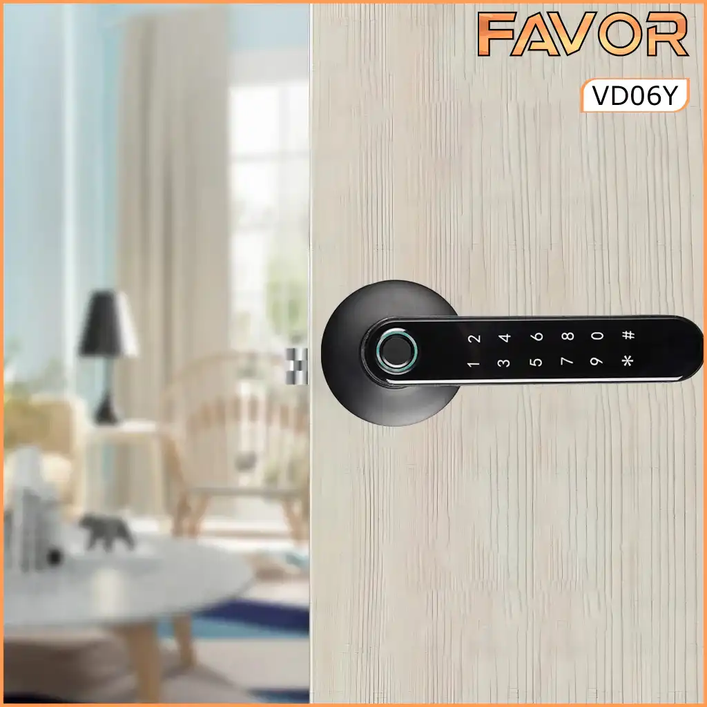 Smart Door Lock Favor VD06Y - Gagang Pintu Elektronik 02