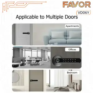 Smart Door Lock Favor VD06Y - Gagang Pintu Elektronik 05