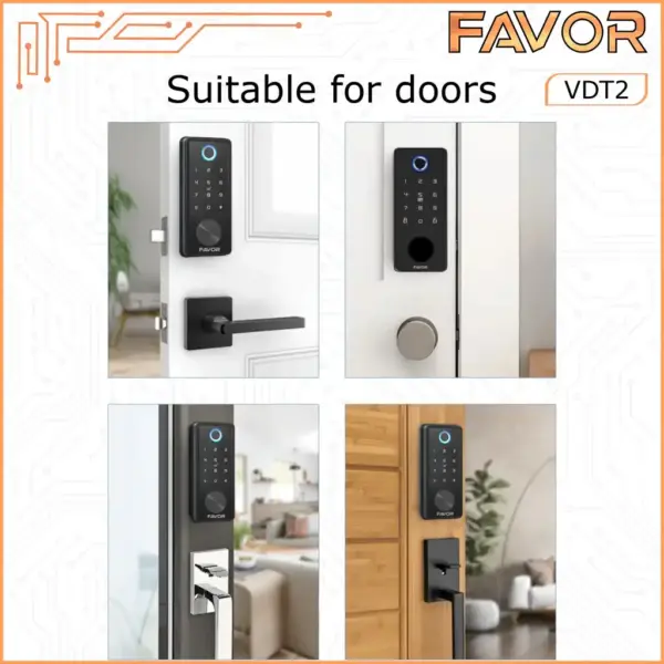 Smart Door Lock Favor VDT2 - Gagang Pintu Otomatis 05