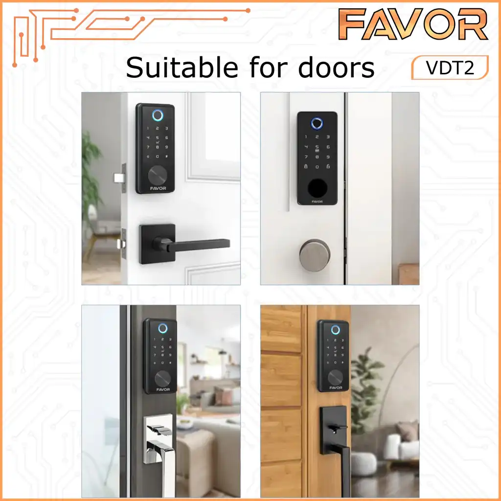 Smart Door Lock Favor VDT2 - Gagang Pintu Otomatis 05