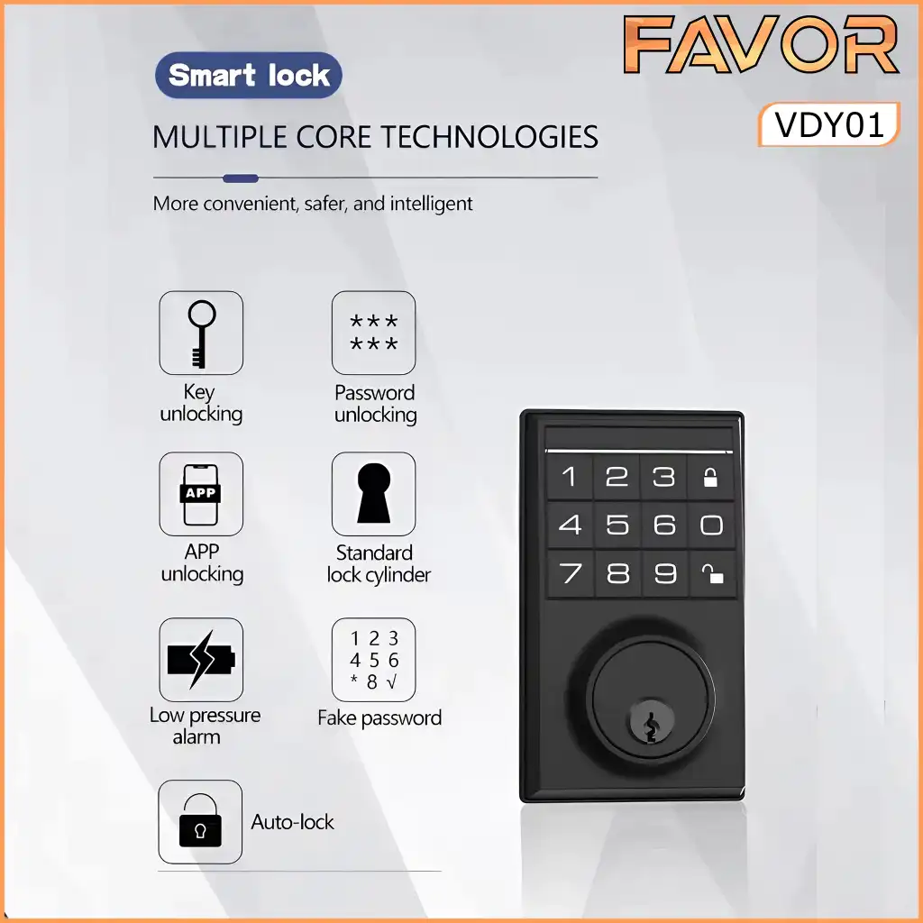 Smart Door Lock - Favor VDY01 - Deadbolt 03